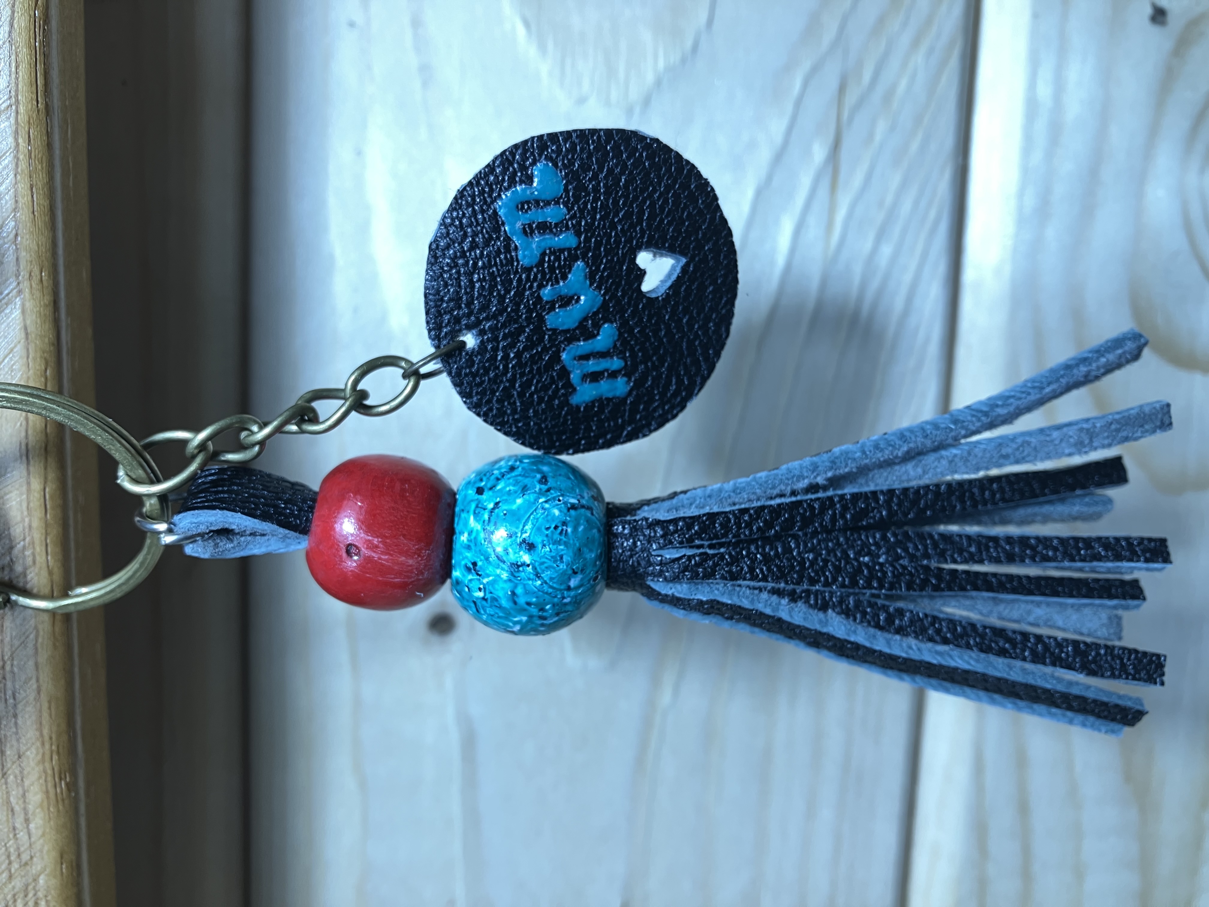 Leather charm